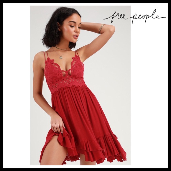FREE PEOPLE BOHO SLIP CROCHET LACE SUN DRESS A3C - Picture 16 of 16